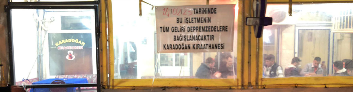 Çaylar depremzedeler için yudumlanacak