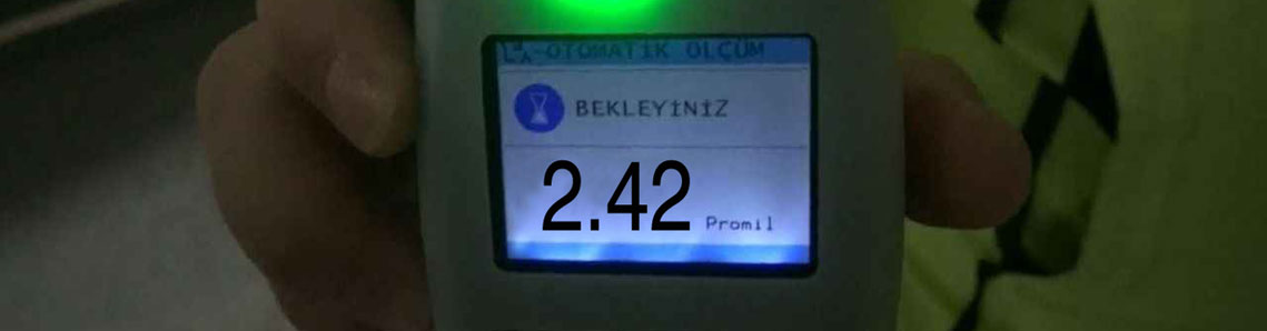 242 promil alkollü çıktı