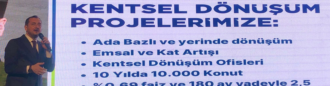 Yüksel, projelerini anlattı